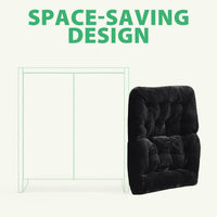 Saucer Chair for Adults – Foldable Comfy Chair for Bedroom, Round Moon Lounge Chair with Padded Seat for Dorm, Living Room & Reading Nook